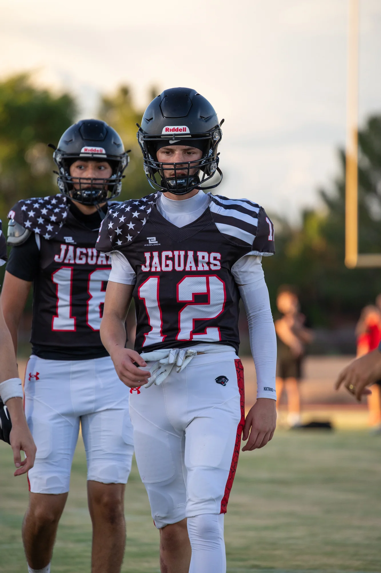 Jaguars getting ready in warmups