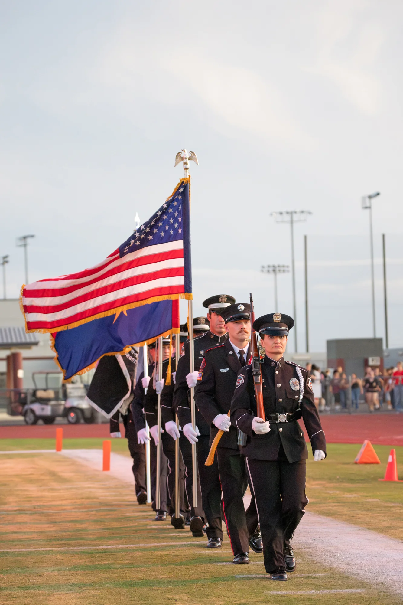 The Mesa Police Color Guard before the National Anthem