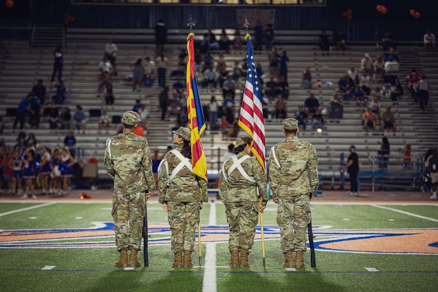 Color Guard with the Stars and Stripes