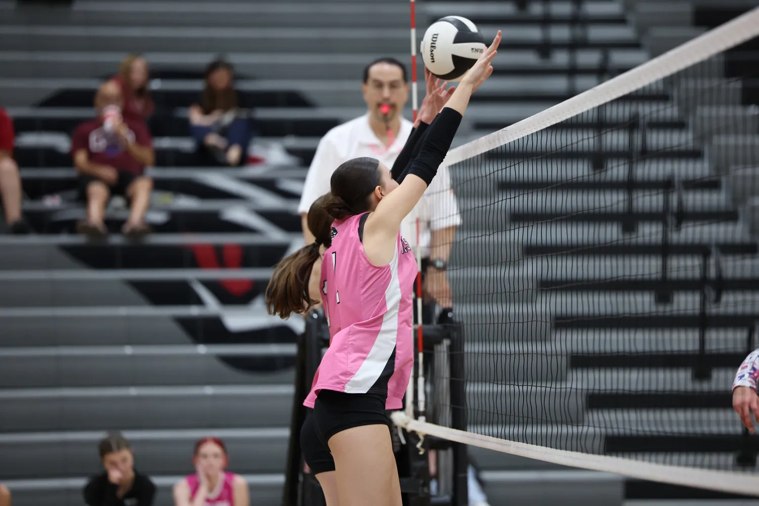 Girls Volleyball Block