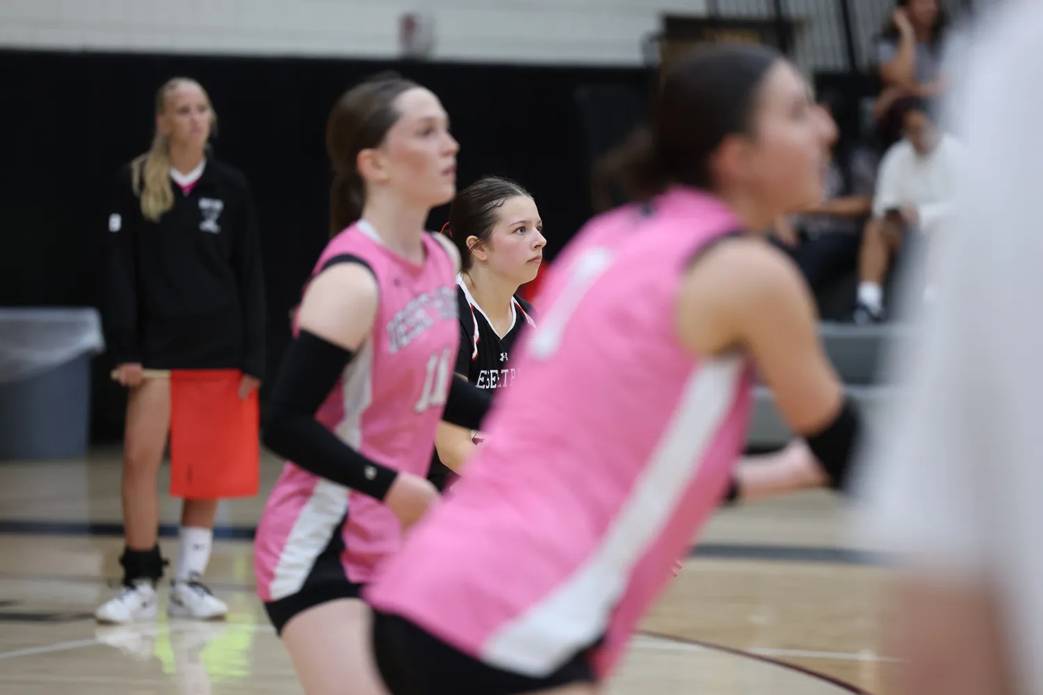 Girls Volleyball Focused on the game